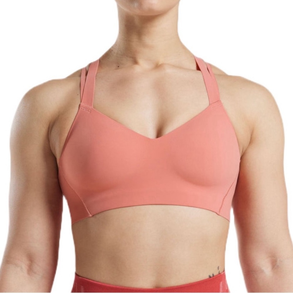 Gymshark Apex Limit Sports Bra Size Large NEW Terracotta Pink